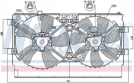 Вентилятор радиатора NISSENS 85635
