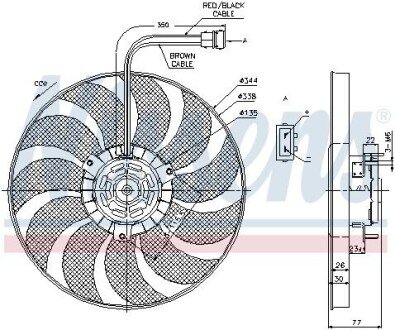 Вентилятор охолодження двигуна NISSENS 85676 (фото 1)