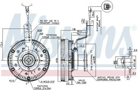 Вискозная муфта NISSENS 86079