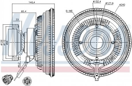 Автозапчастина NISSENS 86150