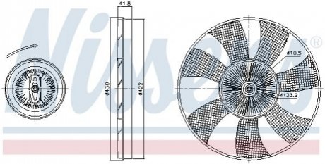 Автозапчасть NISSENS 86222