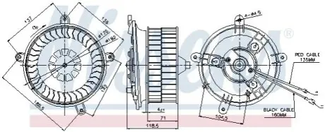 Компресор салону NISSENS 87041 Купити в Україні