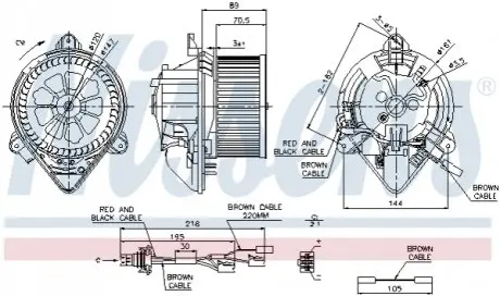 Компресор салону NISSENS 87042