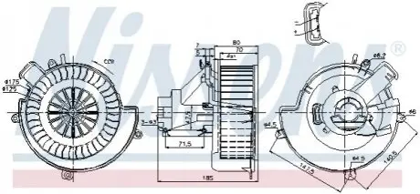 Компресор салону NISSENS 87079 Купити в Україні