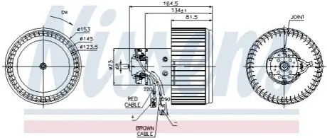 Компресор салону NISSENS 87093 Купити в Україні