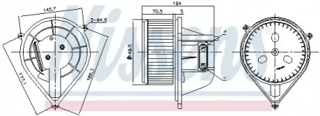 Компресор салону NISSENS 87241 Купити в Україні