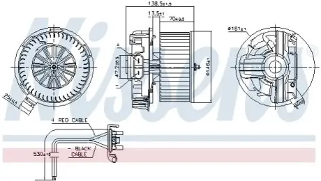 Моторчик печки Renault Duster/Logan 1.0-2.0 03- NISSENS 87385 Купить в Украине
