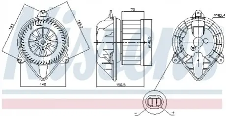 Компресор салону NISSENS 87403 Купити в Україні