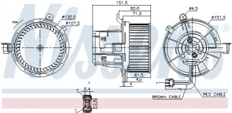 Компресор салону NISSENS 87406 Купити в Україні