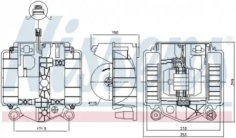 Моторчик пічки MB S-class (W222/V222/X222) 13 NISSENS 87461 Купити в Україні
