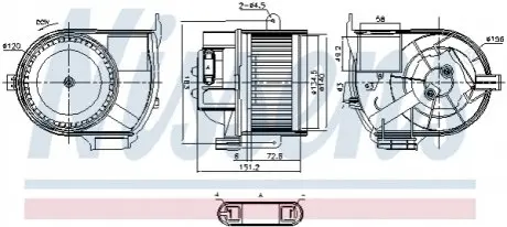 Компресор салону NISSENS 87487 Купити в Україні