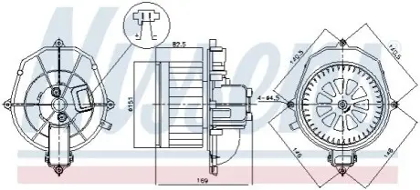 Компресор салону NISSENS 87518 Купити в Україні