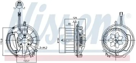 Компресор салону NISSENS 87524 Купити в Україні