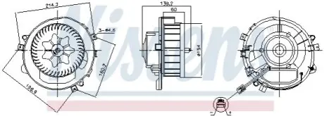 Компресор салону NISSENS 87525 Купити в Україні