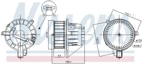 Компресор салону NISSENS 87546 Купити в Україні