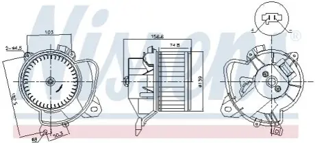 Компресор салону NISSENS 87574 Купити в Україні