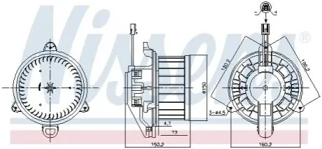 Компресор салону NISSENS 87579 Купити в Україні