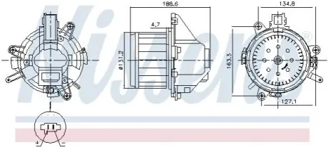 Компресор салону NISSENS 87596 Купити в Україні