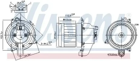 Компресор салону NISSENS 87609 Купити в Україні