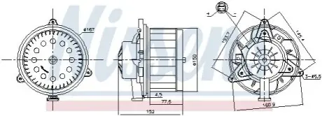 Компресор салону NISSENS 87618