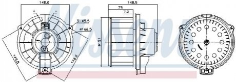 Вентилятор салона NISSENS 87620