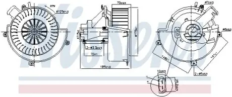 Компресор салону NISSENS 87624 Купити в Україні