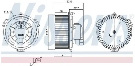 Компресор салону NISSENS 87650