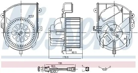 Компресор салону NISSENS 87651 Купити в Україні