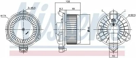 Компресор салону NISSENS 87723 Купити в Україні