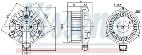 Компресор салону NISSENS 87739 Купити в Україні