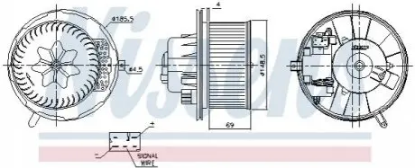 Компресор салону NISSENS 87762 Купити в Україні