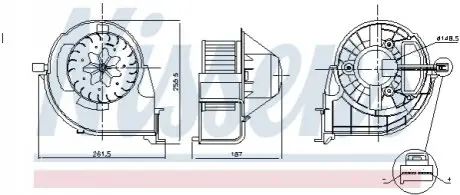Компресор салону NISSENS 87802 Купити в Україні