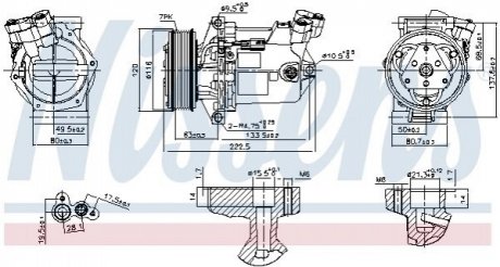 Компрессор кондиционера First Fit NISSENS 890042 (фото 1)