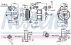 VOLVO Компресор кондиціонера S60 II 12-, V70 III 12-, XC60 I 08- NISSENS 890062 (фото 8)