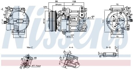 KOMPRESOR KLIMY PEL ASTRA K 15- NISSENS 890591