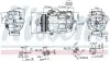 Компрессор кондиционера MERCEDES A (W176), B SPORTS TOURER (W246, W242), CLA (C117), CLA SHOOTING BRAKE (X117), GLA (X156) INFINITI Q30 1.5D 06.12- NISSENS (890739) изображение 6