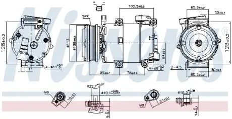 Компрессор кондиционера NISSENS 890788