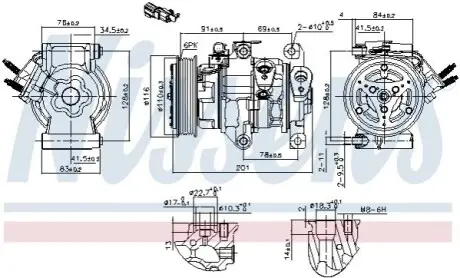Автозапчасть NISSENS 891007