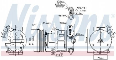 Компрессор кондиционера First Fit NISSENS 89100 (фото 1)