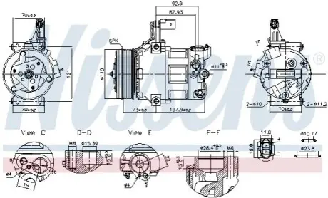 Автозапчасть NISSENS 891034