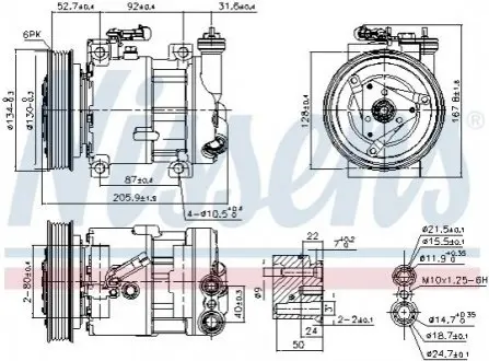 Компрессор кондиционера NISSENS 89120