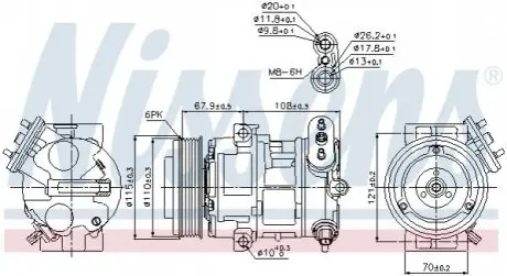 Компрессор кондиционера NISSENS 89126