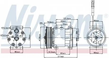 Компрессор кондиционера NISSENS 89137