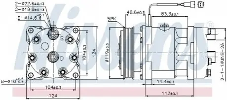 Компрессор кондиционера NISSENS 89171