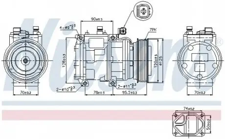 Компресор кондиціонера NISSENS 89186
