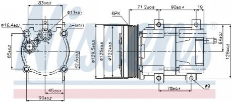 Компресор кондиціонера NISSENS 89205