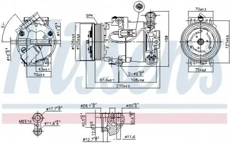 Компрессор кондиционера NISSENS 89215