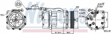 Компрессор кондиционера NISSENS 89224 (фото 1)