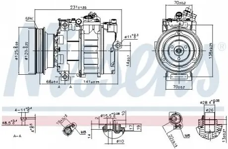 Компрессор кондиционера NISSENS 89232