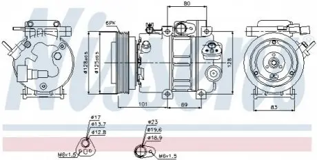 Компрессор кондиционера First Fit NISSENS 89298 Купить в Украине